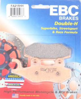 FA215HH EBC BRAKES Double-H™ тормозные колодки  TRIUMPH Sprint, Tiger, Trident, Trophy 1992-1998 года выпуска