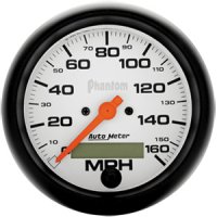 3-3/8" сподометр, 160 MPH, IN-DASH, ELEC, PHANTOM AUTO METER #5888
