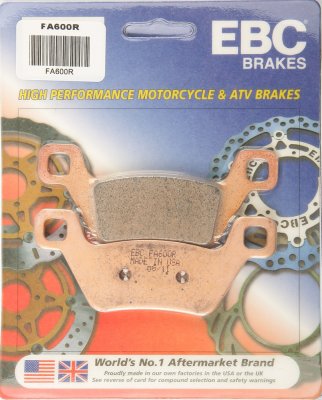 FA600R EBC BRAKES Organic тормозные колодки  KYMCO MXU 2009-2012 года выпуска