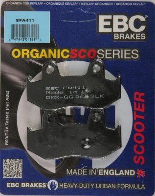 SFA411 EBC BRAKES Organic тормозные колодки SUZUKI AN 