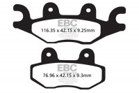 SFA484 EBC BRAKES Organic тормозные колодки  CECTEK 500, 500i; PGO 500, BR; TGB X-Motion