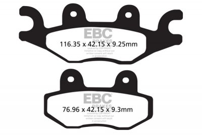 SFA484 EBC BRAKES Organic тормозные колодки  CECTEK 500, 500i; PGO 500, BR; TGB X-Motion 2007-2012 года выпуска