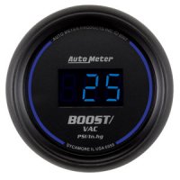 2-1/16" BOOST-VAC (давление наддува и разряжения), 30/30 DIGITAL, BLACK AUTO METER #6959