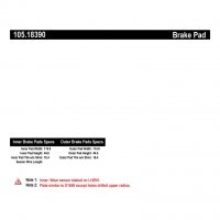 105.18390 Тормозные колодки Posi-Quiet Ceramic CADILLAC зад.