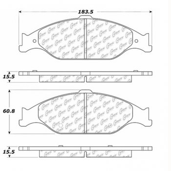 104.08040 Тормозные колодки Posi-Quiet Metallic FORD 