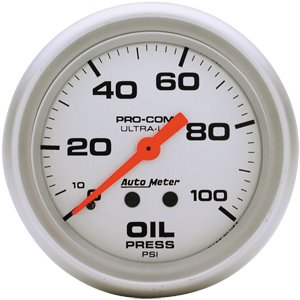 2-5/8" Давление масла, 0-100 PSI, MECH AUTO METER #4421 Oil Pressure
