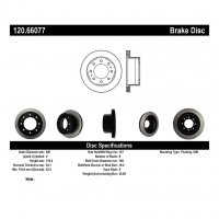 120.66077 Тормозные диски Premium CHEVROLET, GMC зад