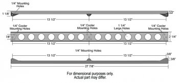 50022 DERALE крепление радиатор 