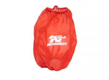 RF-1020DR K&amp;N Чехол фильтра DRYCHARGER для красный, CUSTOM PreCharger ® - K&N PreCharger является специально разработанным фильтром для того чтобы продлить интервал обслуживания K&N фильтра, при использование в очень пыльных условиях.