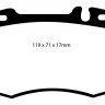 DP31363C EBC Brakes Redstuff Тормозные колодки MERCEDES-BENZ C, CL, CLK, CLS, E, S, SL, SLK