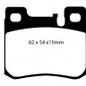 DP31026C EBC Brakes Redstuff Тормозные колодки зад. MERCEDES-BENZ C-Class (W202), SLK (R170)