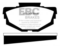 DPX2155 EBC Brakes Ultimax2 тормозные колодки передние AUSTIN; MG; MORRIS; RILEY; VANDEN PLAS; WOLSELEY