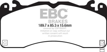 DP93040 EBC Brakes Orangestuff Тормозные колодки перед FORD Mustang (6th Generation) выпуска 2015-2015 года
