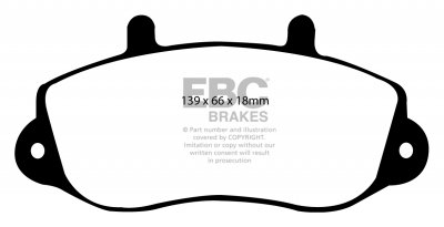 DPC1182 EBC Heavy Duty Carbon колодки перед OPEL, RENAULT, VAUXHALL 