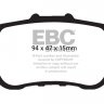 DP1987  EBC Brakes Ultimax2 Тормозные колодки зад. HONDA Accord