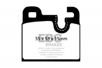 DP283  EBC Brakes Ultimax2 Тормозные колодки зад. BMW 5XX