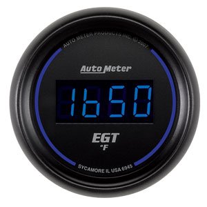 2-1/16" E.G.T. датчик пирометр 0-2000`F, DIGITAL, BLACK AUTO METER #6945 Pyrometer