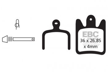 CFA469 EBC BRAKES Organic тормозные колодки MOTO V2 Подходят для: Hope MOTO V2