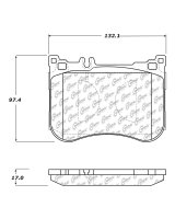 104.16880 Тормозные колодки Posi-Quiet Metallic MERCEDES-BENZ перед