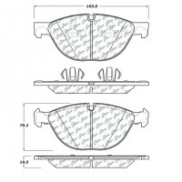 104.13810 Тормозные колодки Posi-Quiet Metallic BMW перед