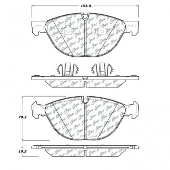 104.13810 Тормозные колодки Posi-Quiet Metallic BMW перед 