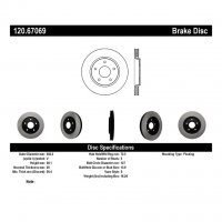 120.67069 Тормозные диски Premium CHRYSLER, DODGE, VOLKSWAGEN перед