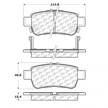 106.10880 Тормозные колодки PosiQuiet Extended Wear HONDA ; HONDA/ODYSSEY