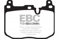 DP92130 EBC Brakes Orangestuff колодки тормозные перед BMW 1xx, 2xx, 3xx, 4xx, M2, M3, M4