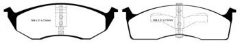 DP41065R EBC Brakes Yellowstuff Тормозные колодки CHRYSLER, DODGE, PLYMOUTH CHRYSLER Concorde 3.3 95 thru 97; CHRYSLER Concorde 3.5 95 thru 98; CHRYSLER LHS 3.5 96 thru 97; CHRYSLER New Yorker 3.5 94 and up; CHRYSLER Town & Country 3.3 (With 15 wheels) 96 thru 2000; CHRYSLER Town & Country 3.8 (With 15 wheels) 96 thru 2000; CHRYSLER Voyager Voyager 2000; DODGE Caravan 2.4 (15 wheels) 96 thru 2000; DODGE Caravan 3.3 96 thru 2000; DODGE Caravan 3.8 (15 wheels) 96 thru 2000; DODGE Caravan 3.0 96 thru 99; DODGE Grand Caravan 3.0 (15 wheels) 96 thru 2000; DODGE Grand Caravan 3.3 (15 wheels) 96 thru 2000; DODGE Grand Caravan 3.8 (15 wheels) 96 thru 2000; DODGE Grand Caravan 2.4 (15 wheels) 96 thru 98; DODGE Intrepid 3.3 95 thru 97; DODGE Intrepid 3.5 95 thru 97; DODGE Neon 2.0 (5 Stud) 95 thru 99; DODGE Vision 3.3 95 thru 97; DODGE Vision 3.5 95 thru 97; PLYMOUTH Grand Voyager 3.3 (15 wheels) 96 thru 2000; PLYMOUTH Grand Voyager 2.4 96 thru 98; PLYMOUTH Grand Voyager 3.0 (15 wheels) 96 thru 99; PLYMOUTH Grand Voyager 3.8 (15 wheels) 99 thru 2000; PLYMOUTH Neon 2.0 (5 stud) 95 thru 99; PLYMOUTH Voyager 2.4 (15 wheels) 96 thru 2000; PLYMOUTH Voyager 3.3 (15 wheels) 96 thru 2000; PLYMOUTH Voyager 3.0 (15 wheels) 96 thru 99; PLYMOUTH Voyager 3.8 (15 wheels) 99 thru 2000