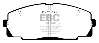DPC722 EBC Heavy Duty Carbon колодки перед TOYOTA 