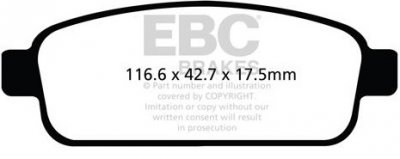 DP9066 EBC Brakes Orangestuff колодки тормозные суппорт ALCON PNF4498X703.4 аналог колодке PNF4498X703.4