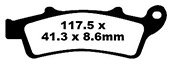 SFA324HH EBC BRAKES  Double-H тормозные колодки  APRILIA Atlantic, Scarabeo; KYMCO People; MALAGUTI Madison; PEUGEOT LooXoR; PIAGGIO Beverly; SCARABEO 125, 200, 300 1999-2012 года выпуска