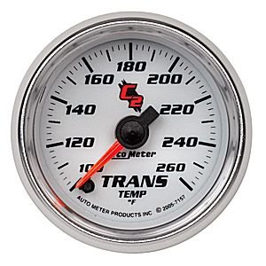 2" температура трансмиссии, 100-260`F FSE, C2 AUTO METER #7157 Trans Temperature