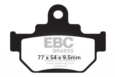 FA106/2R EBC BRAKES Organic тормозные колодки  SUZUKI DR 1985-1989 года выпуска
