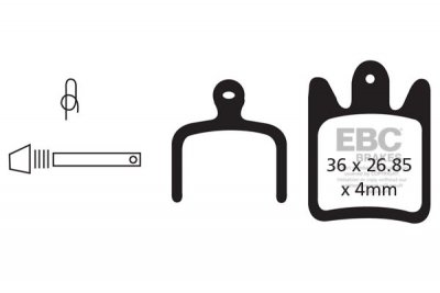 CFA469HH EBC BRAKES Organic тормозные колодки MOTO V2 Подходят для: Hope MOTO V2