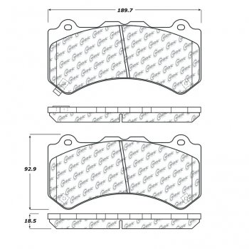 104.13820 Тормозные колодки Posi-Quiet Metallic NISSAN перед 