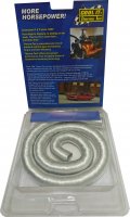 17075 THERMO TEC Термо рукав из алюминия и кремния Д=1,9см длинна 90см  серебряный