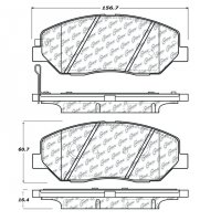 105.13840 Тормозные колодки Posi-Quiet Ceramic HYUNDAI