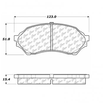 106.07980 Тормозные колодки PosiQuiet Extended Wear ; MAZDA/PROTEGE