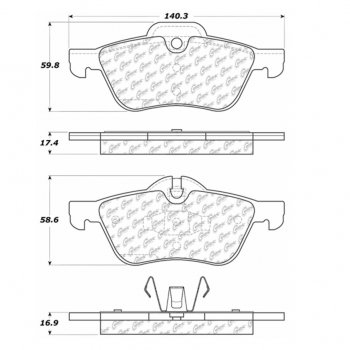 106.09390 Тормозные колодки PosiQuiet Extended Wear MINI ; MINI/COOPER