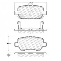 106.10900 Тормозные колодки PosiQuiet Extended Wear ACURA