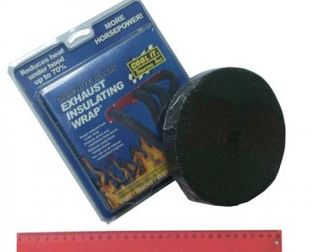 11021 THERMO TEC Термолента для выпускных коллекторов и глушителей черная 25мм х 15,25м 