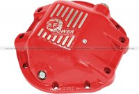 46-70166 Afe Power Крышка дифференциала переднего/заднего, Jeep Trucks, 97-14 Dana 44 Red Mach'd