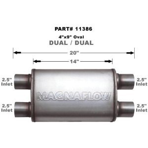 11386 Magnaflow Глушитель прямоточный 14" Body 