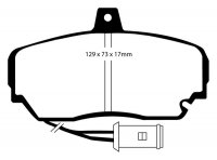 DP2630 EBC Brakes Greenstuff тормозные колодки передние HONDA Legend; ROVER 800