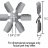 17517 DERALE Вентилятор гоночный Алюминиевый Blades - Standard Rotation 17"
