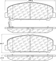 106.15090 Тормозные колодки PosiQuiet Extended Wear перед INFINITI QX56, QX80; NISSAN Armada, Titan