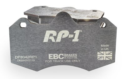 DP8042RP1 EBC Brakes Racing's RP-1™ Тормозные перед ASTON MARTIN Vanquish, Vanquish S; GINETTA F400, G60; HOLDEN HSV E, Y, Z; LOTUS Evora; MORGAN Aero 8; VAUXHALL VXR8 выпуска 2001-2016 года