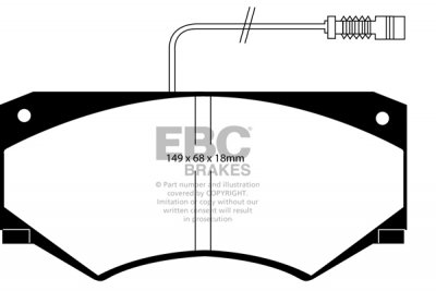 DP786 EBC Brakes Ultimax2 Тормозные колодки перед  MERCEDES-BENZ G выпуска 1995-2018 года