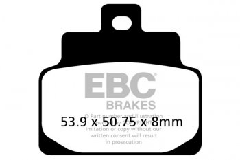 FA301 EBC BRAKES Organic тормозные колодки  APRILIA Habana, Leonardo, Mojito, Scarabeo, SR 1999-2012 года выпуска